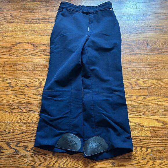 Vintage Roffe Skiwear Pants Insulated Men's Navy Blue Winter Snow USA 30x26 - Picture 1 of 14